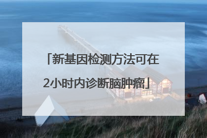 新基因检测方法可在2小时内诊断脑肿瘤