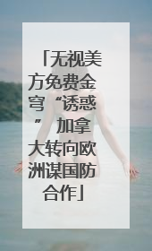 无视美方免费金穹“诱惑” 加拿大转向欧洲谋国防合作