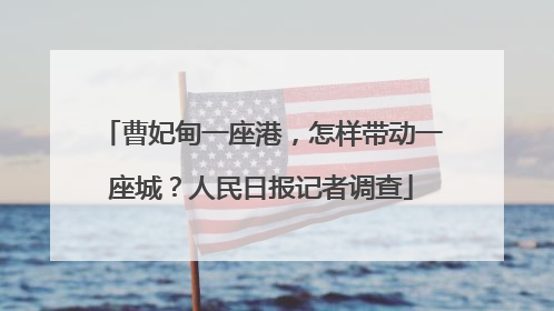 曹妃甸一座港，怎样带动一座城？人民日报记者调查