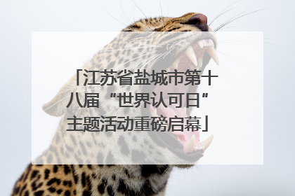 江苏省盐城市第十八届“世界认可日”主题活动重磅启幕