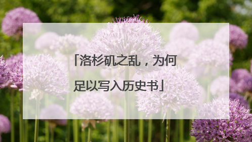 洛杉矶之乱，为何足以写入历史书