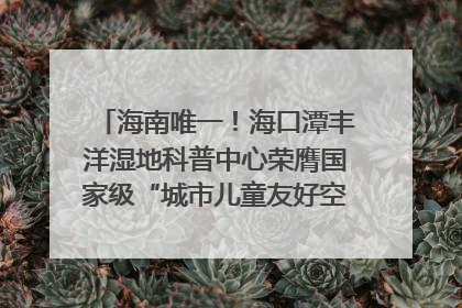 海南唯一！海口潭丰洋湿地科普中心荣膺国家级“城市儿童友好空间建设园区”称号