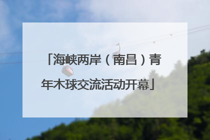 海峡两岸（南昌）青年木球交流活动开幕