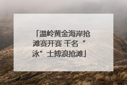 温岭黄金海岸抢滩赛开赛 千名“泳”士搏浪抢滩