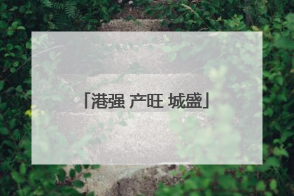 港强 产旺 城盛