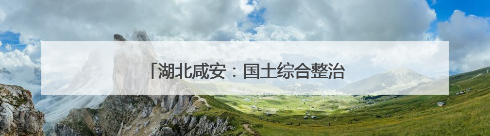 湖北咸安：国土综合整治助力打造现代农业高地