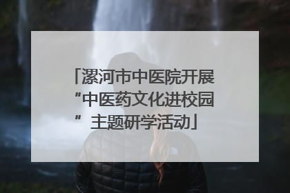 漯河市中医院开展“中医药文化进校园”主题研学活动