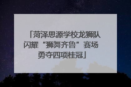 菏泽思源学校龙狮队闪耀“狮舞齐鲁”赛场 勇夺四项桂冠