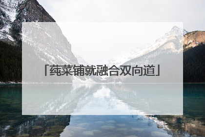 莼菜铺就融合双向道