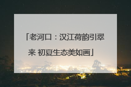 老河口：汉江荷韵引翠来 初夏生态美如画