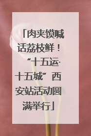 肉夹馍喊话荔枝鲜！“十五运·十五城”西安站活动圆满举行