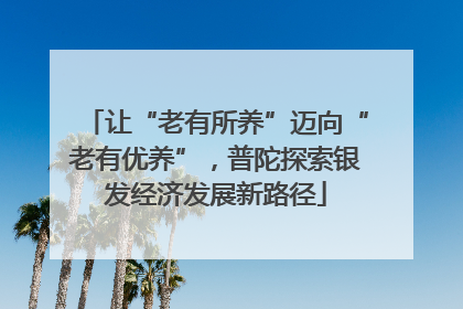 让“老有所养”迈向“老有优养”，普陀探索银发经济发展新路径