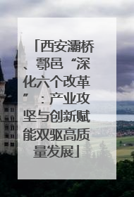 西安灞桥、鄠邑“深化六个改革”：产业攻坚与创新赋能双驱高质量发展