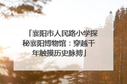 襄阳市人民路小学探秘襄阳博物馆：穿越千年触摸历史脉搏