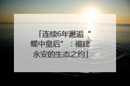 连续6年邂逅“蝶中皇后”：福建永安的生态之约