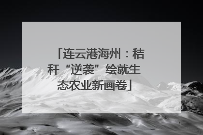 连云港海州：秸秆“逆袭”绘就生态农业新画卷