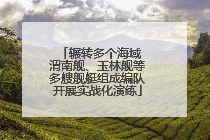 辗转多个海域 渭南舰、玉林舰等多艘舰艇组成编队开展实战化演练
