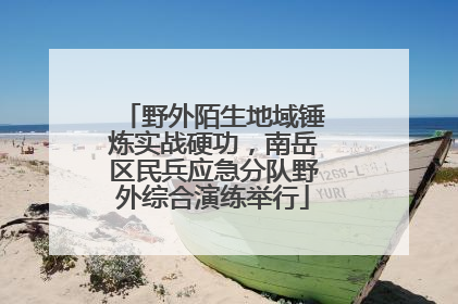 野外陌生地域锤炼实战硬功，南岳区民兵应急分队野外综合演练举行