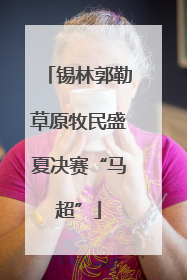 锡林郭勒草原牧民盛夏决赛“马超”
