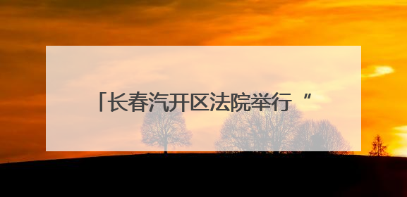 长春汽开区法院举行“七一”主题党日活动