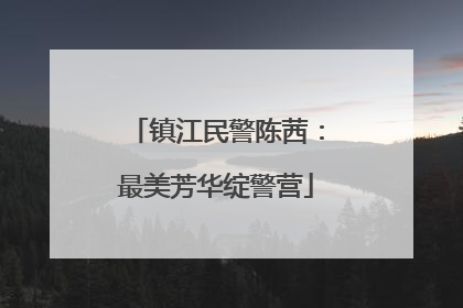 镇江民警陈茜：最美芳华绽警营