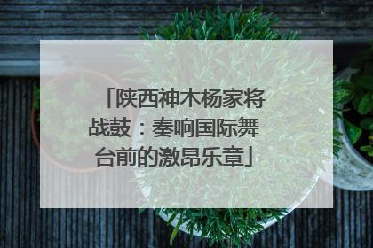 陕西神木杨家将战鼓：奏响国际舞台前的激昂乐章