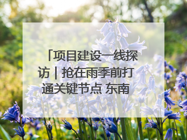 项目建设一线探访｜抢在雨季前打通关键节点 东南退水明渠四标段项目顺利完工