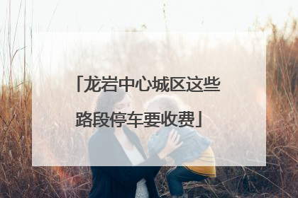 龙岩中心城区这些路段停车要收费