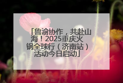 鲁渝协作，共赴山海！2025重庆火锅全球行（济南站）活动今日启动