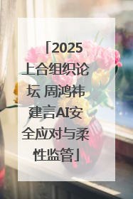 2025上合组织论坛 周鸿祎建言AI安全应对与柔性监管