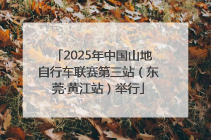 2025年中国山地自行车联赛第三站（东莞·黄江站）举行