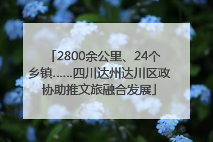 2800余公里、24个乡镇……四川达州达川区政协助推文旅融合发展