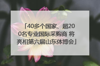 40多个国家、超200名专业国际采购商 将亮相第六届山东体博会