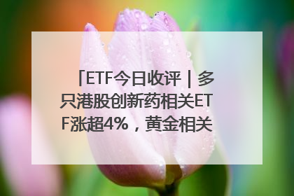 ETF今日收评｜多只港股创新药相关ETF涨超4%，黄金相关ETF跌逾1%